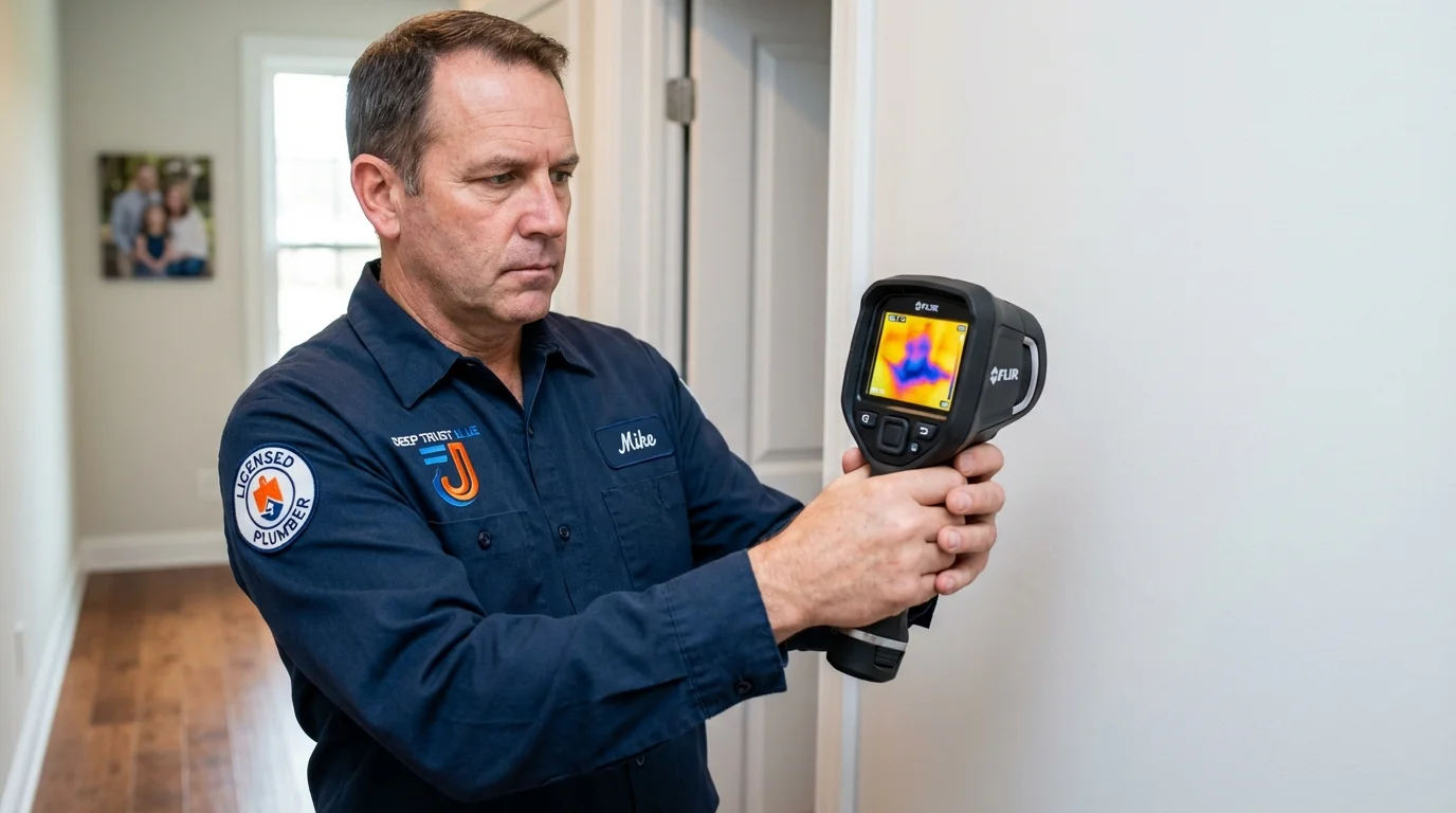 Thermal imaging leak detection by Johns Plumbing LLC in Parshall